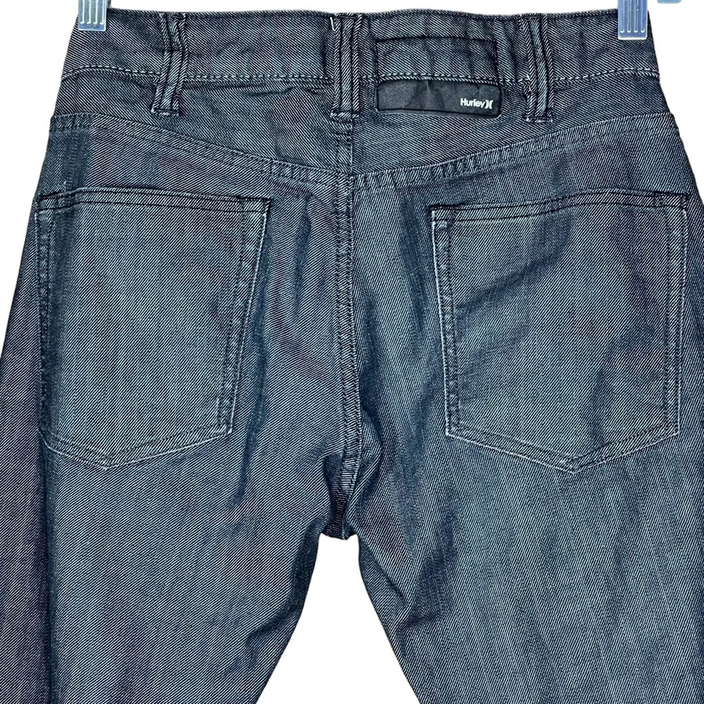Hurley Men’s ‘84 Slim Gray/Black Button Fly Jeans Size 30 EUC - Picture 5 of 11